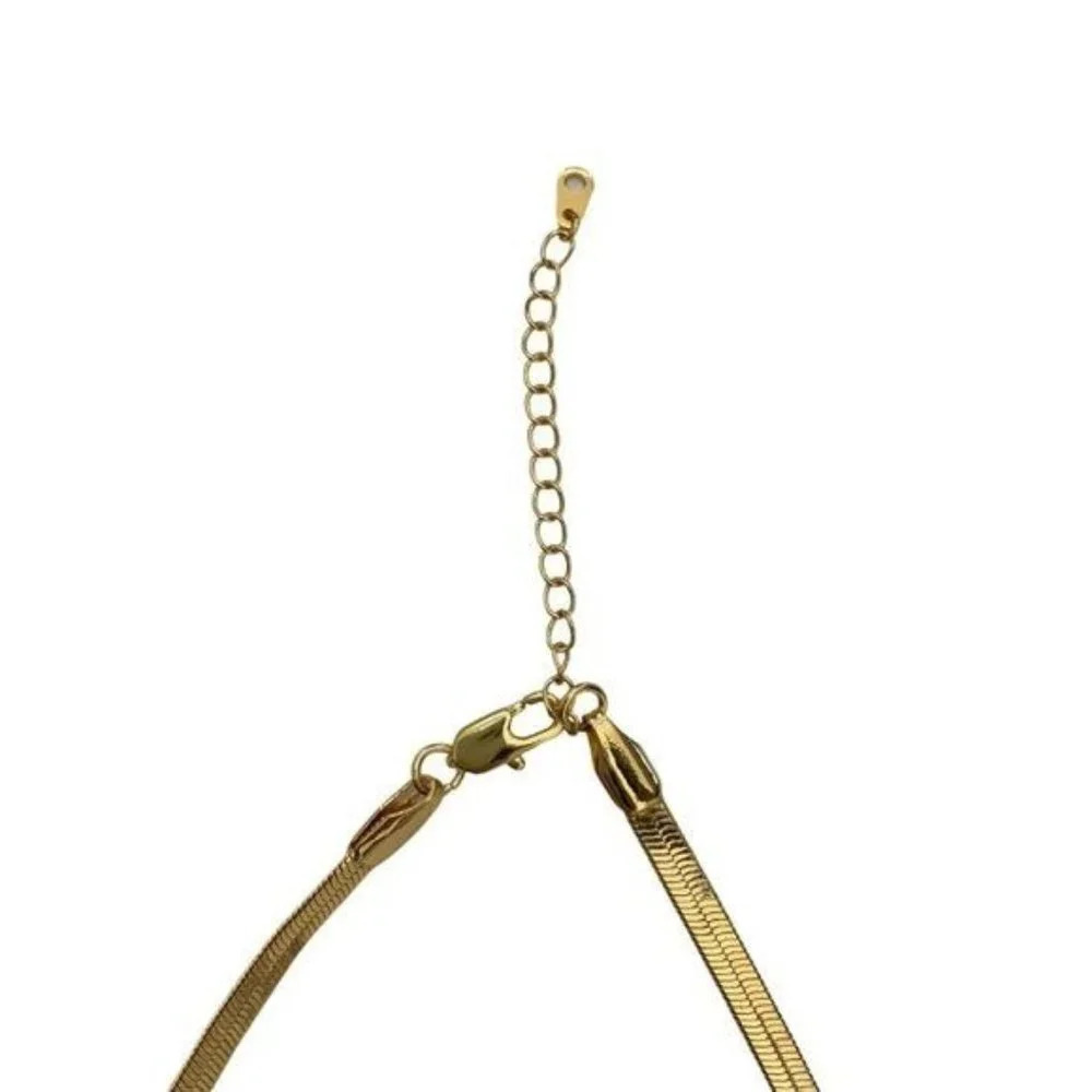 Gold Tone Snake Chain 40cm 15.75in NEW - Picture 3 of 3